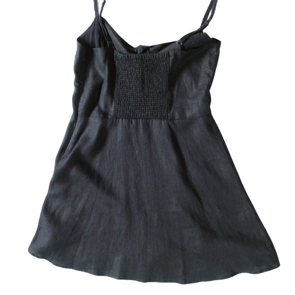 SANCTUARY Take Away Linen Bow Keyhole A-Line Dress 10 - MINT - Picture 8 of 10